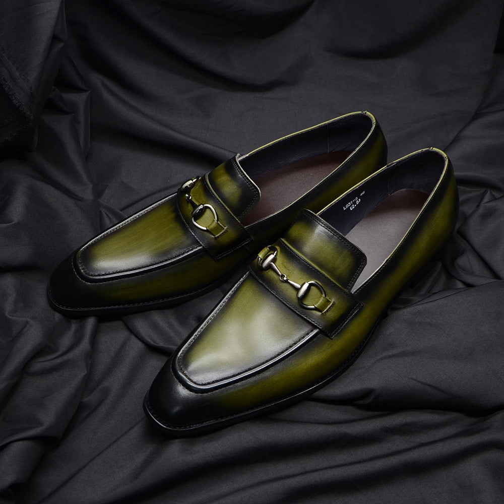 Trendy Summer Business Casual Fashion Cowhide Men's Shoes