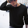 Solid color knitted men's top
