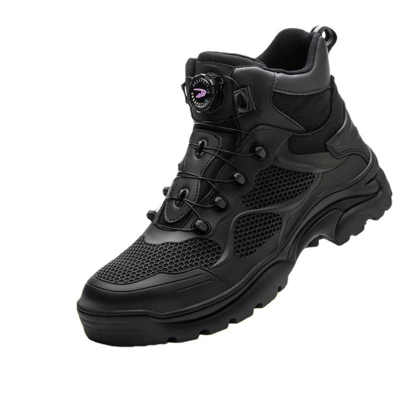 Summer Anti-smashing And Anti-penetration Men's Lightweight And Comfortable Labor Protection Shoes