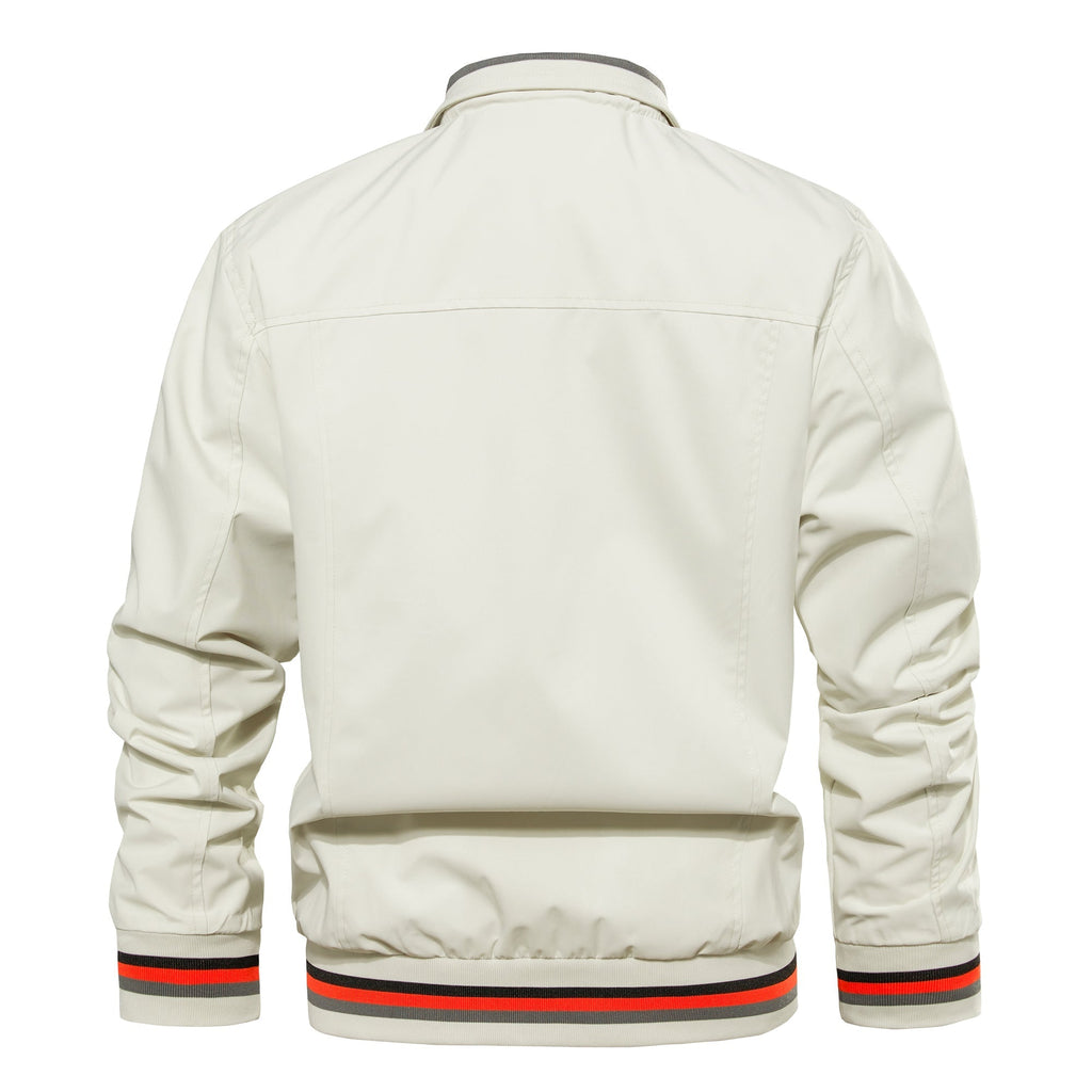 Men's Bomber Jacket Lightweight Casual Windbreaker Spring Fall Zip Up Coat