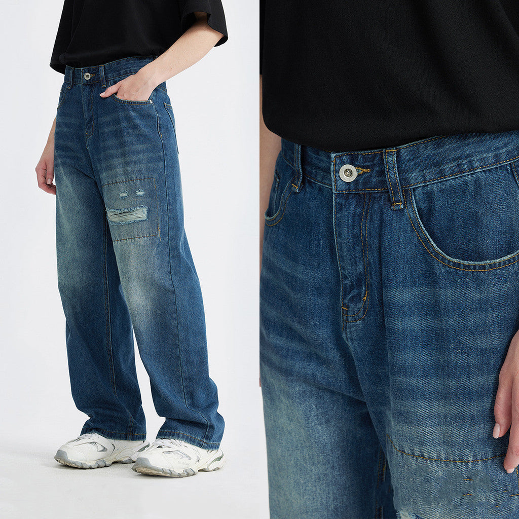 Fashion Loose Cool Vintage Jeans For Men