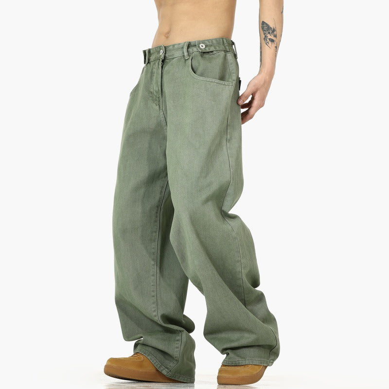 American Vintage Washed Jeans Men's High Street