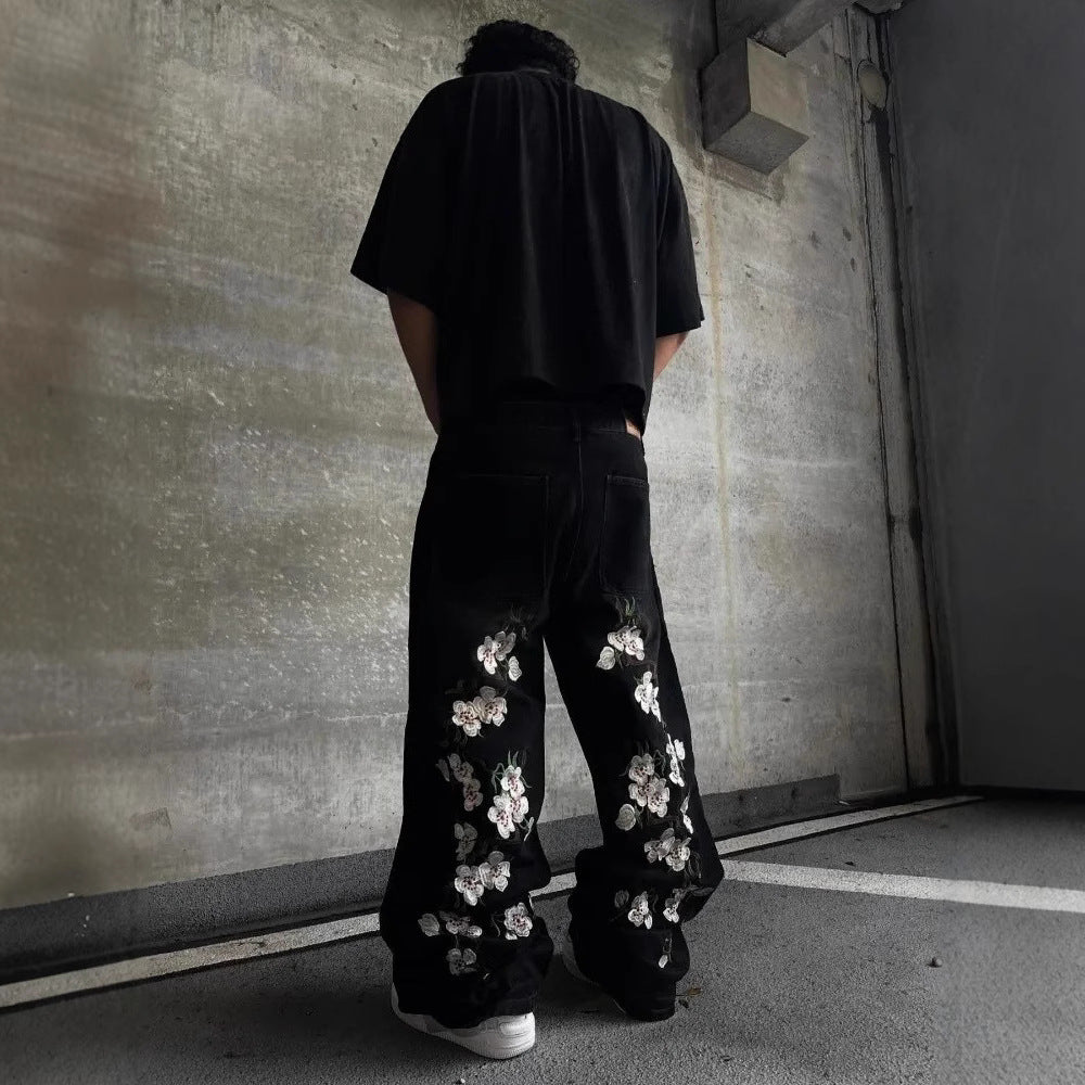 American Retro Street Loose Jeans