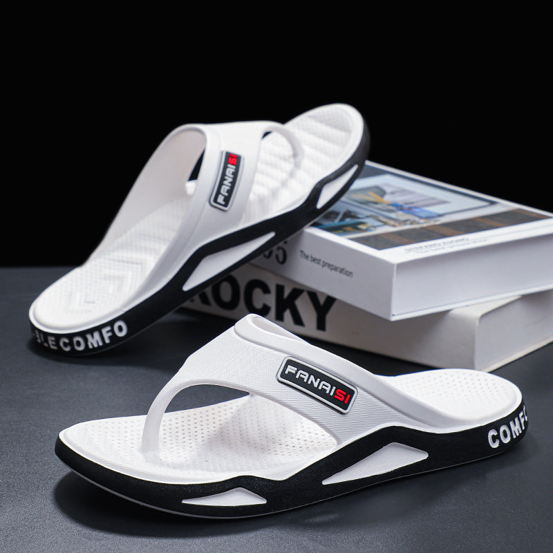 Men's Wear-resistant Casual Outdoor Wear Slippers For Summer Soft Back Thick Back Fashion Flip-flop