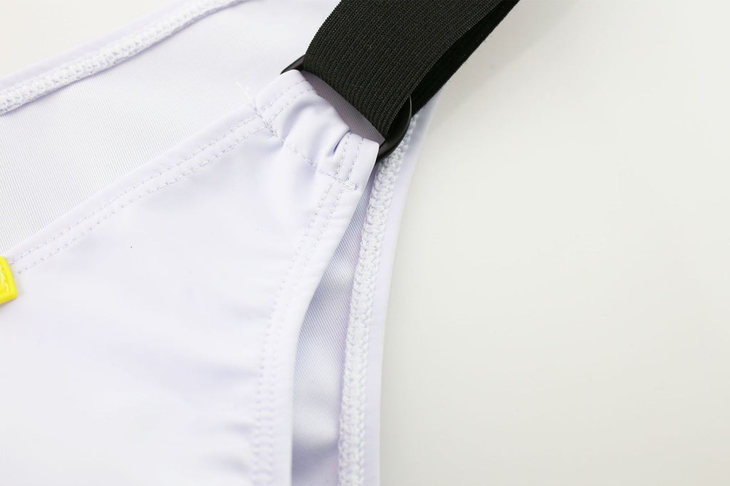 Men's Underwear Leather Triangle Low Waist Double Buckle