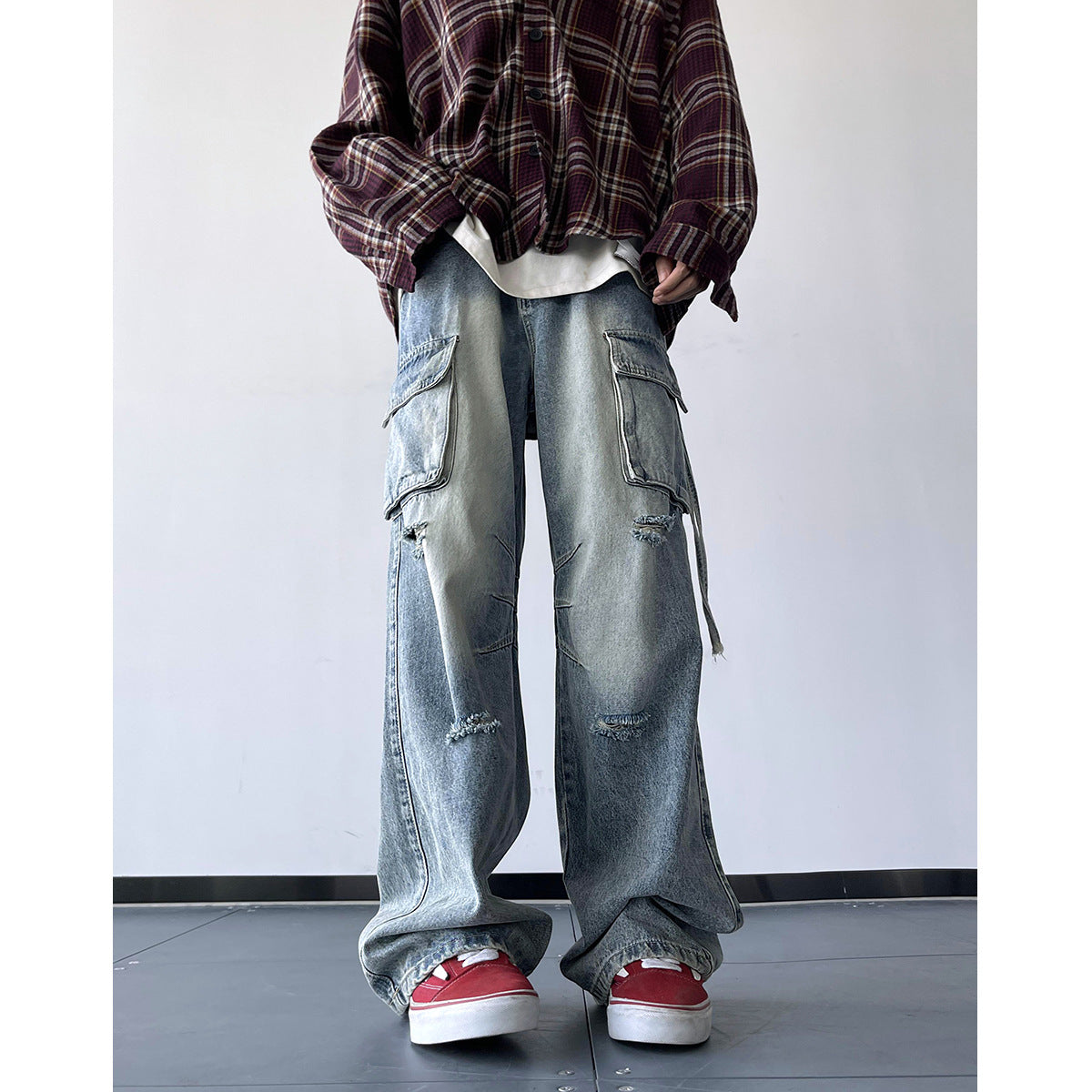 Tooling Straight-leg Trousers Loose Trendy All-match