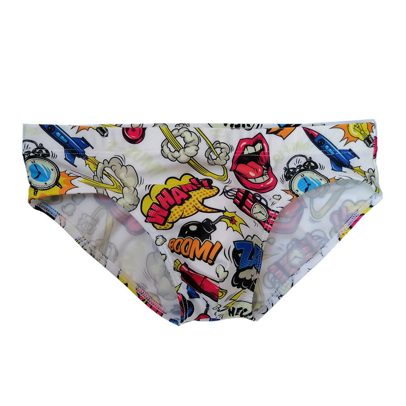 Men's Printed Underwear Anti-embarrassment Quick-drying