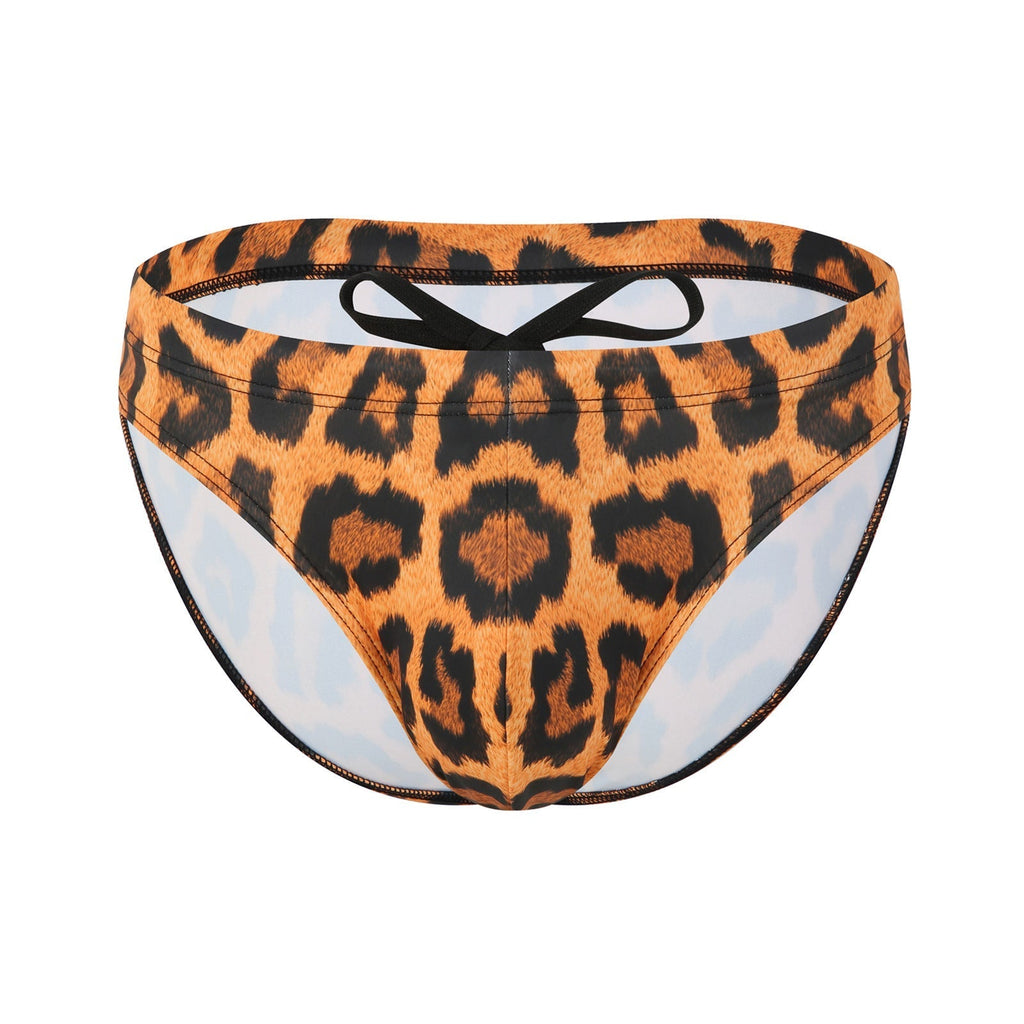 Men's Sexy Elastic Digital Printing Fashion Spa Swimming Trunks