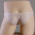Seamless Men Ice Silk Low Waist Comfortable Nude Feel Lightweight See-through Briefs