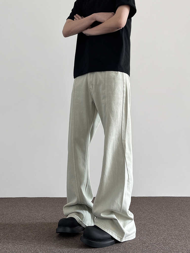 Deconstructing Design Sense Denim Men's Fashionable Straight Pants