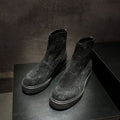 Leather Martin Boots Men's British Style Mid-boots