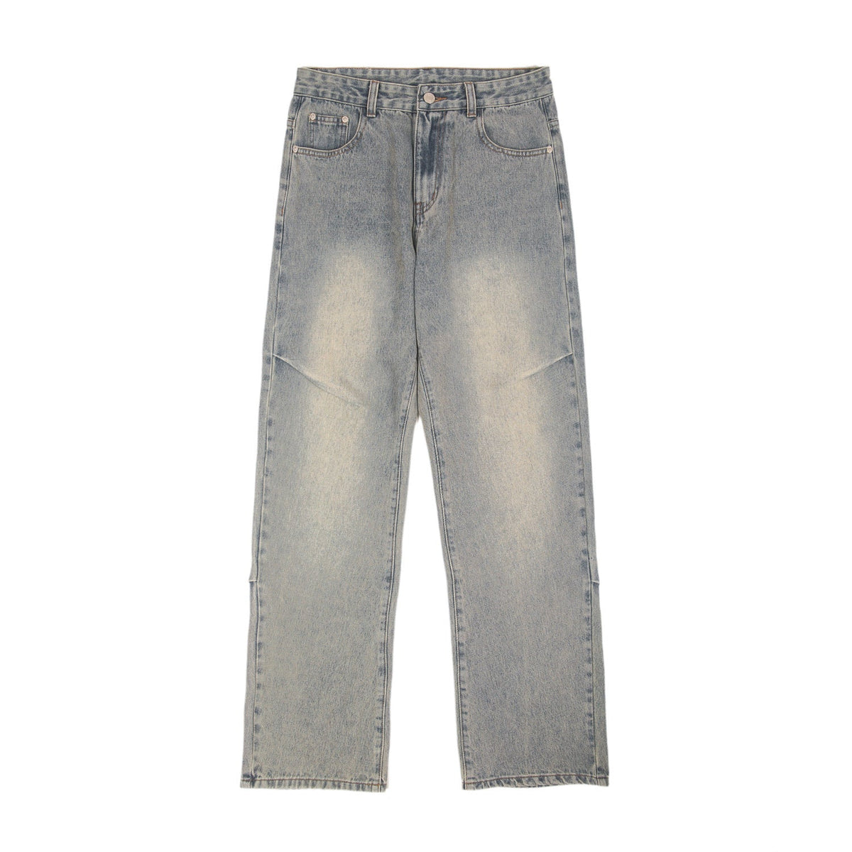 Men's American-style High Street Loose Straight Jeans