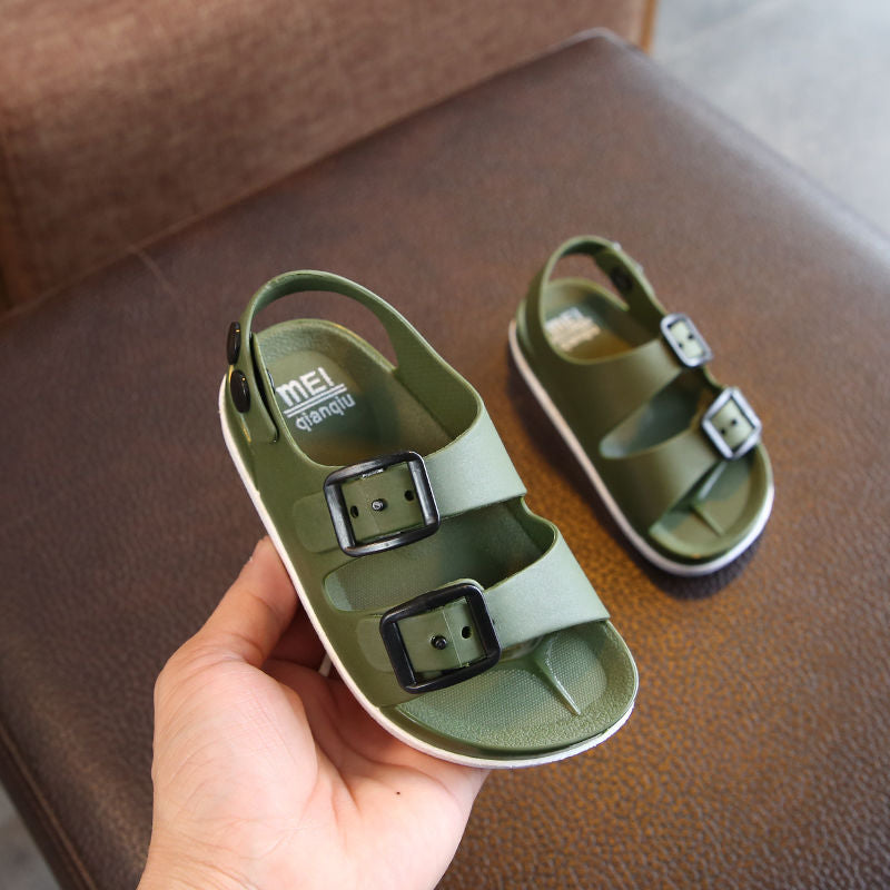 British Style Children's Non-slip Plastic Beach Shoes