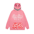 Masked Zipper Hooded Sweater For Men
