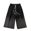 Gradient Denim Cropped Pants Men's Loose All-matching