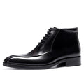 Men's Genuine Leather Pointed Toe Business Suit