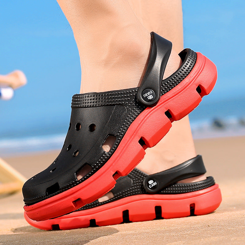 Sandals Men's Summer Hole Shoes Baotou Outdoor Trend Men's Slippers