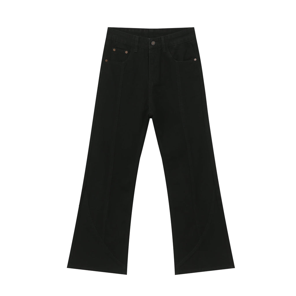 Black Weila Jeans Men's Loose Straight American Style