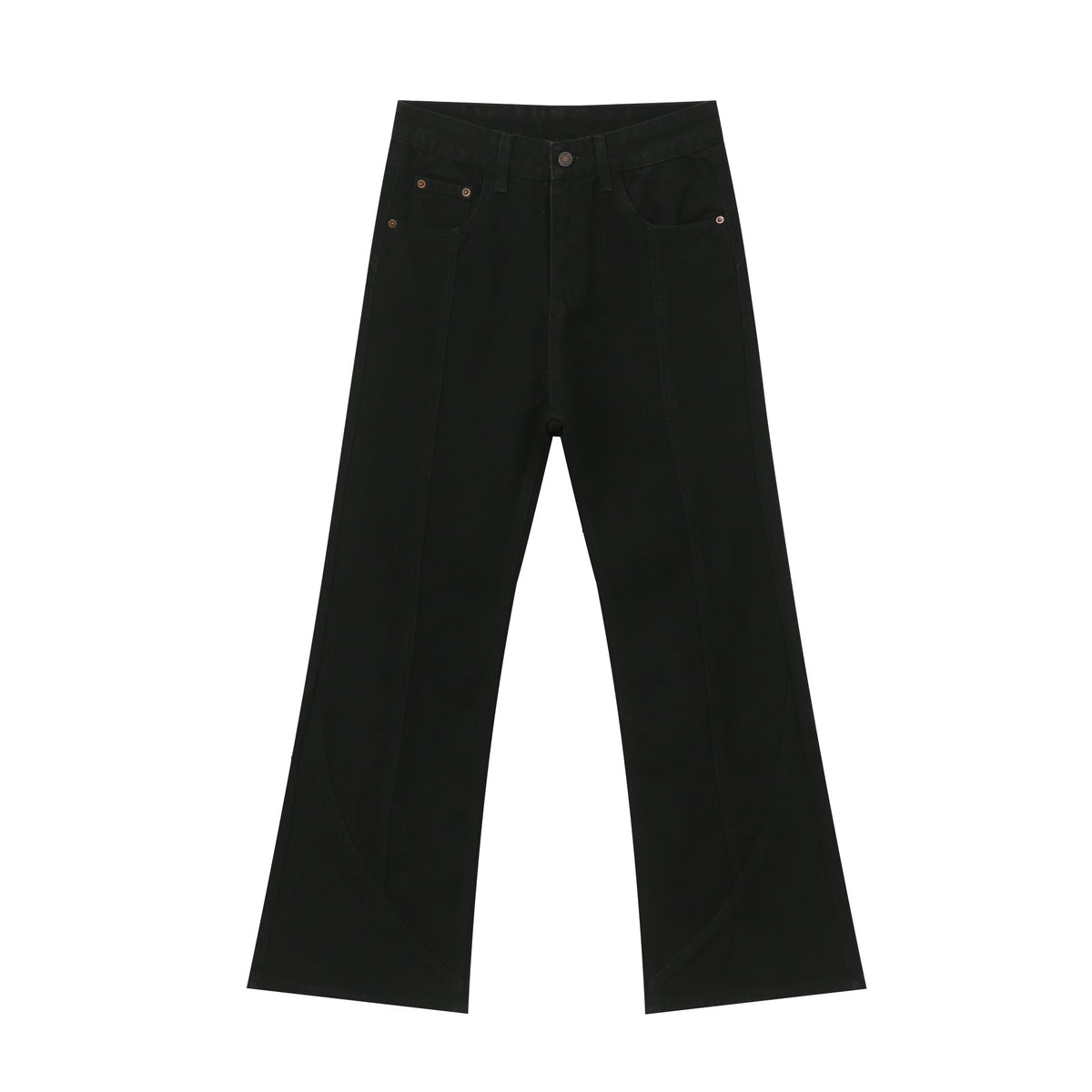 Black Weila Jeans Men's Loose Straight American Style