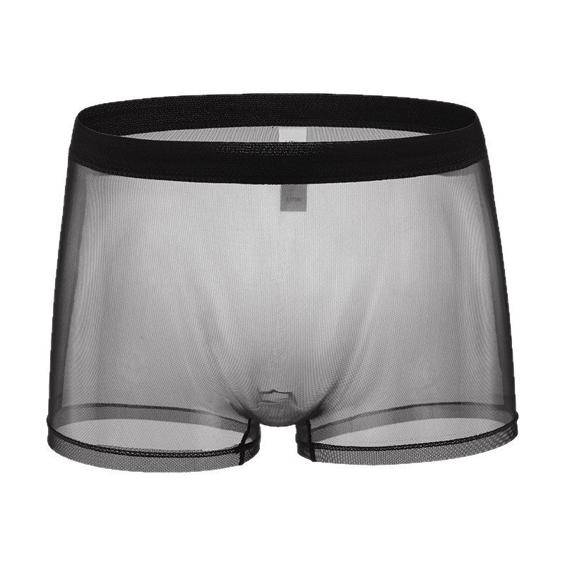 New Flat Foot Breathable Elastic Low Waist Boxer Briefs