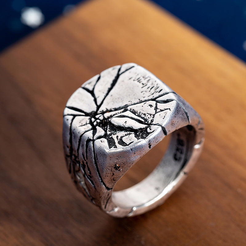 Smooth Vintage Punk Rock Rings for Men