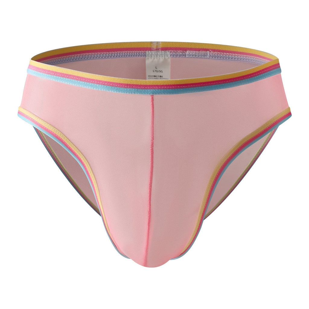 Soft Highly Elastic Mens Briefs With A Half-hip Design