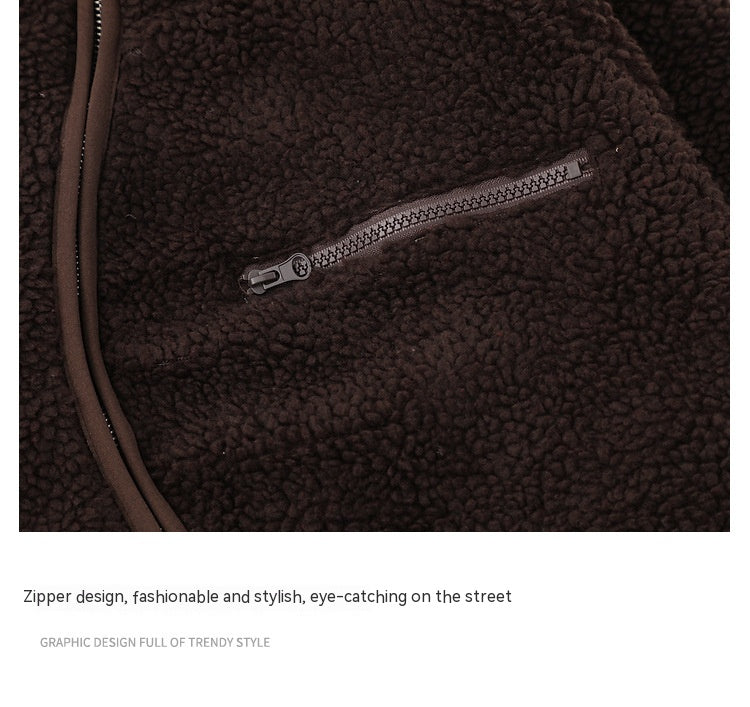 Men's Lambswool Warm Coat Irregular