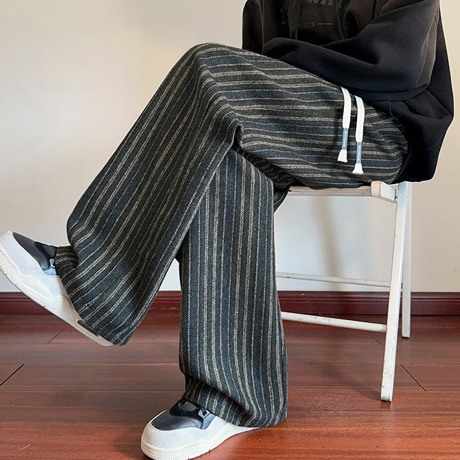 Autumn Ethnic Style Knitted Casual Pants Men