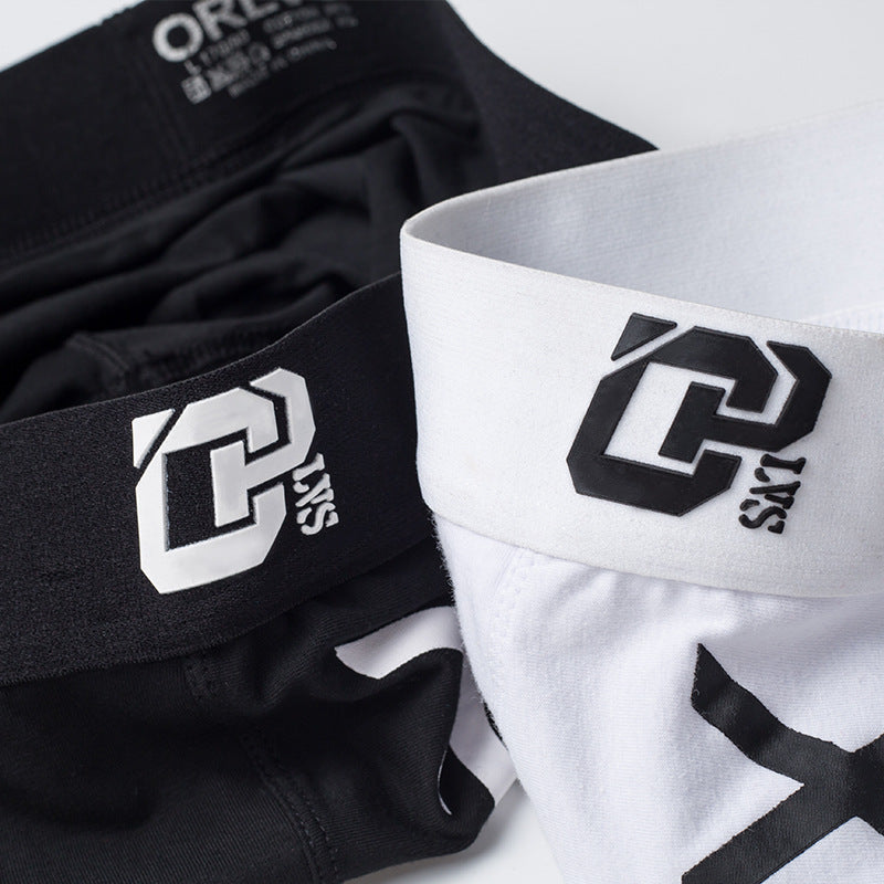 Men's solid color cotton underwear