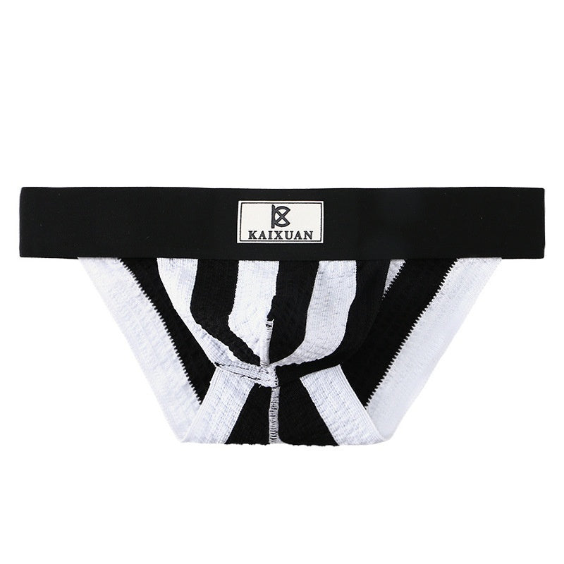 Summer New Trendy Men's High-cut Briefs Underwear Knitted Breathable
