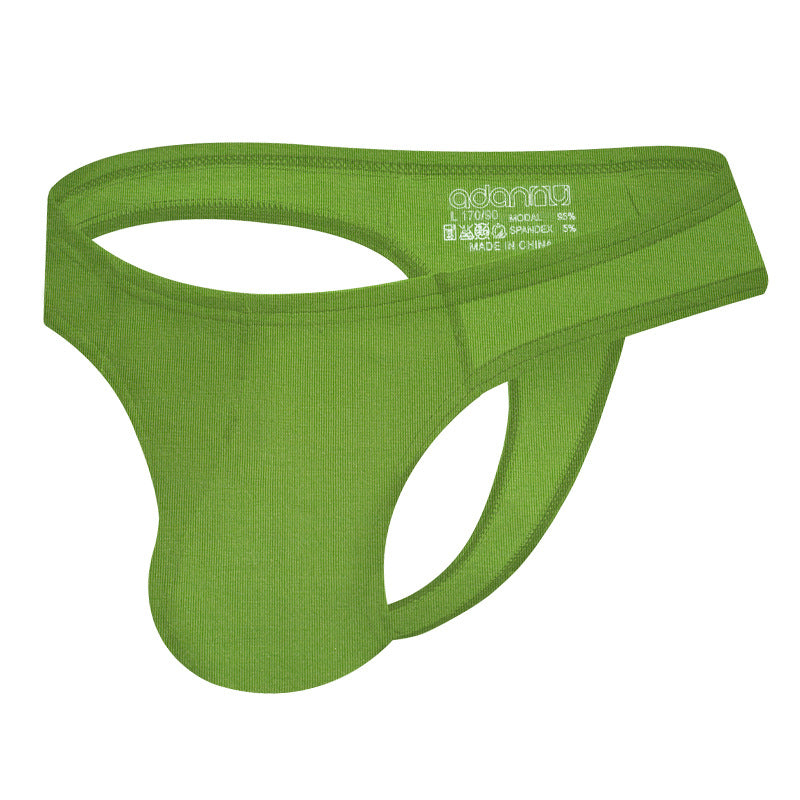 Men's Comfortable Breathable Solid Color Low Waist T-back