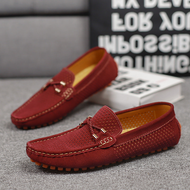 Plus Size Slip-on Breathable Hollow Gommino