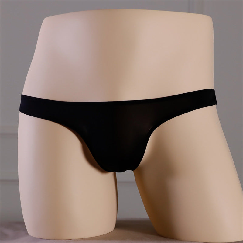 Men's Summer Ice Silk Low Waist Comfortable Nude Feel Light Men's Seamless Underpants