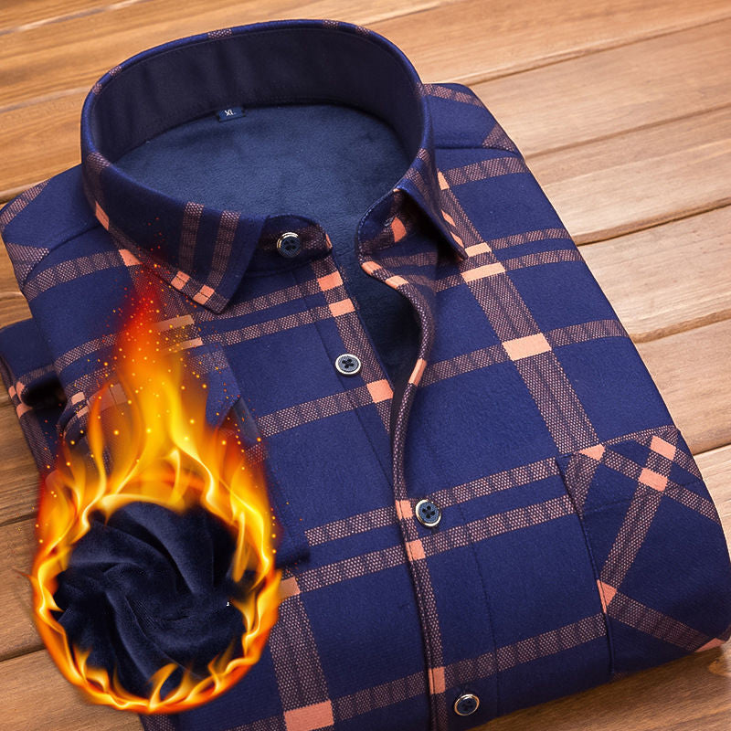 Warm shirt and velvet