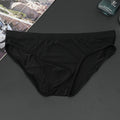 Men's Ice Silk Breathable Low Waist Ultra-thin Nylon Briefs