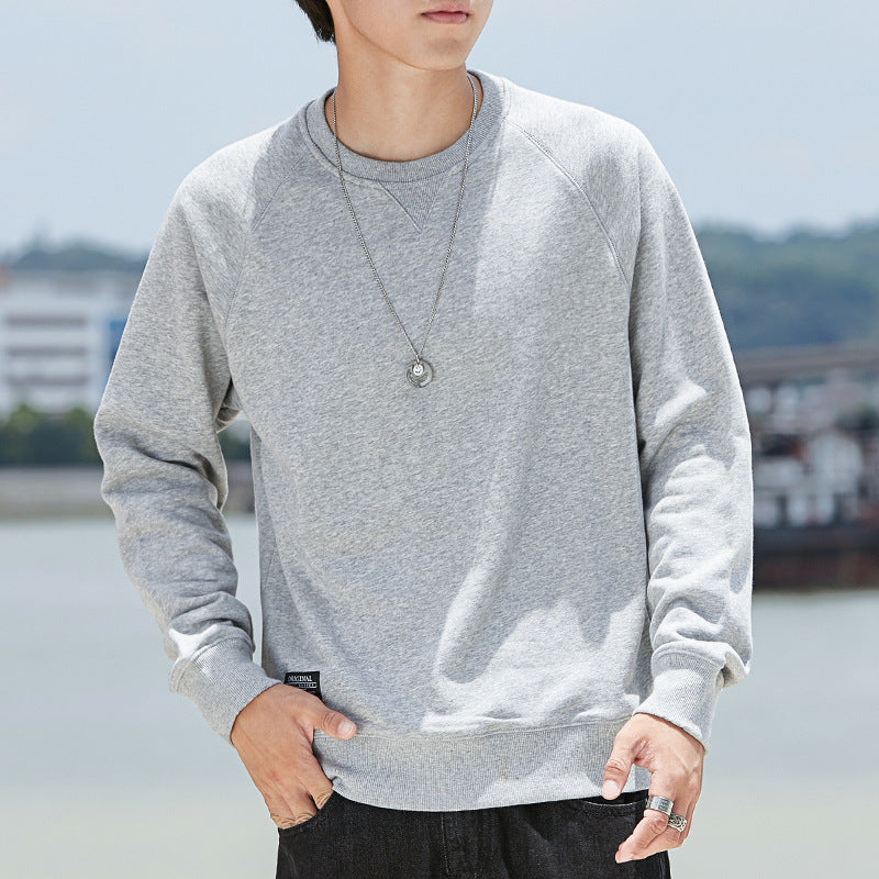 Men's Simple Pullover Round Neck Casual Sweater