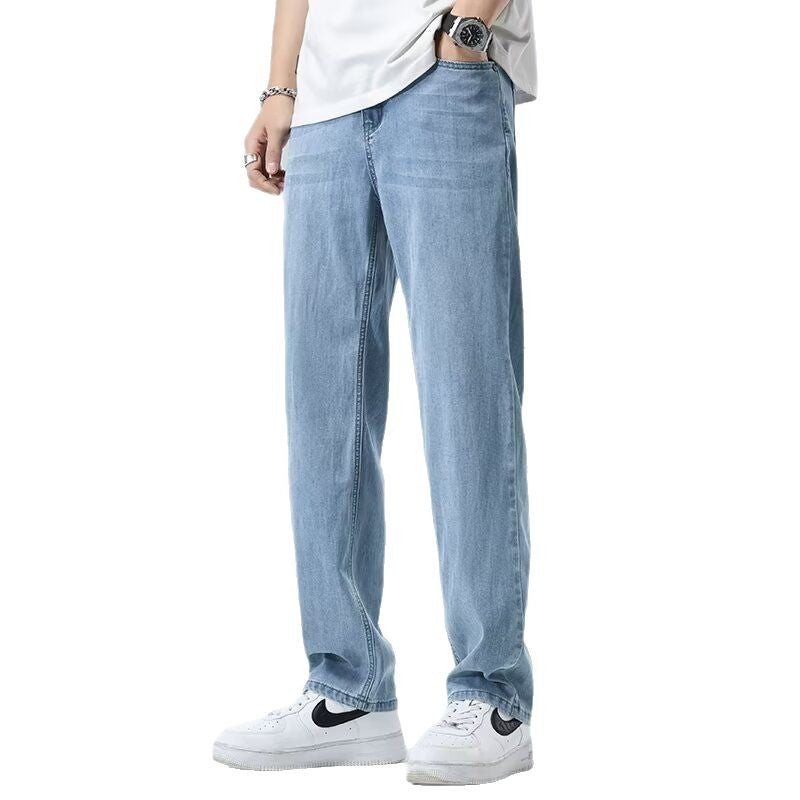 Casual Ice Silk Drape Wide-leg Pants
