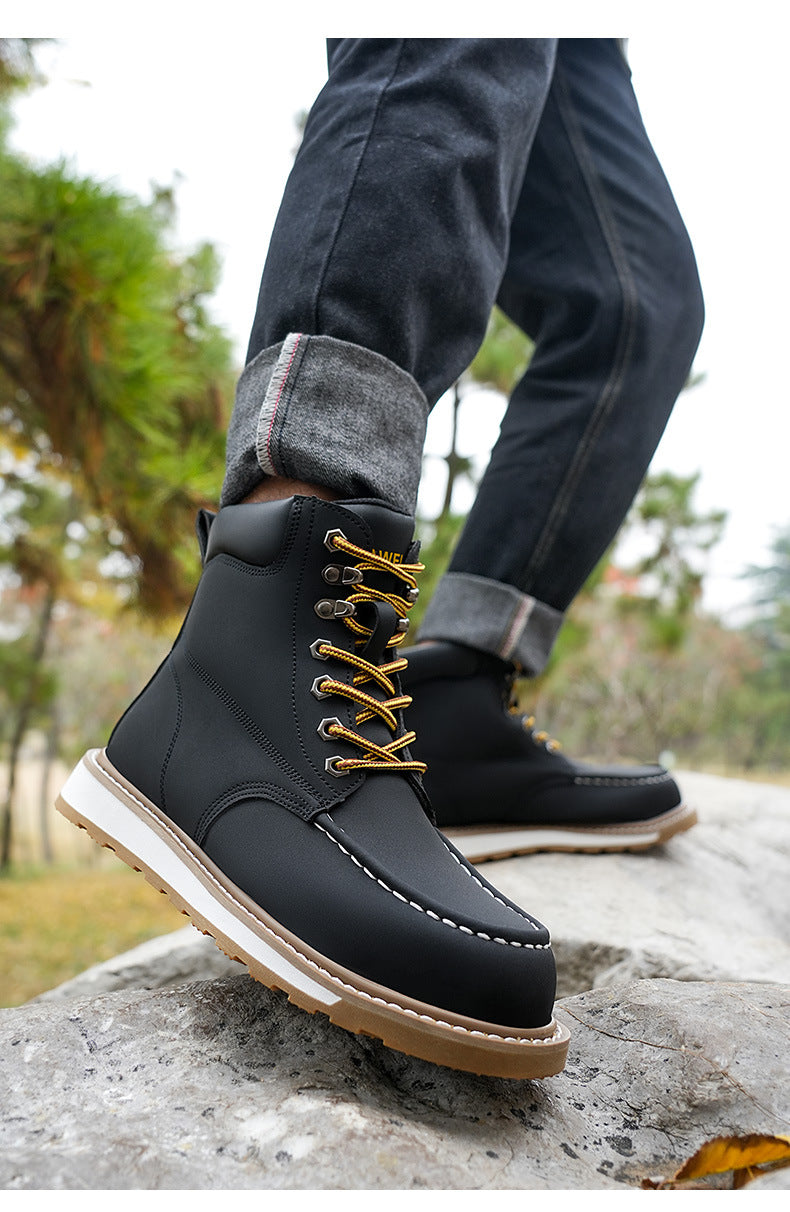 Men's Safety Shoes Deodorant And Breathable Anti-smashing