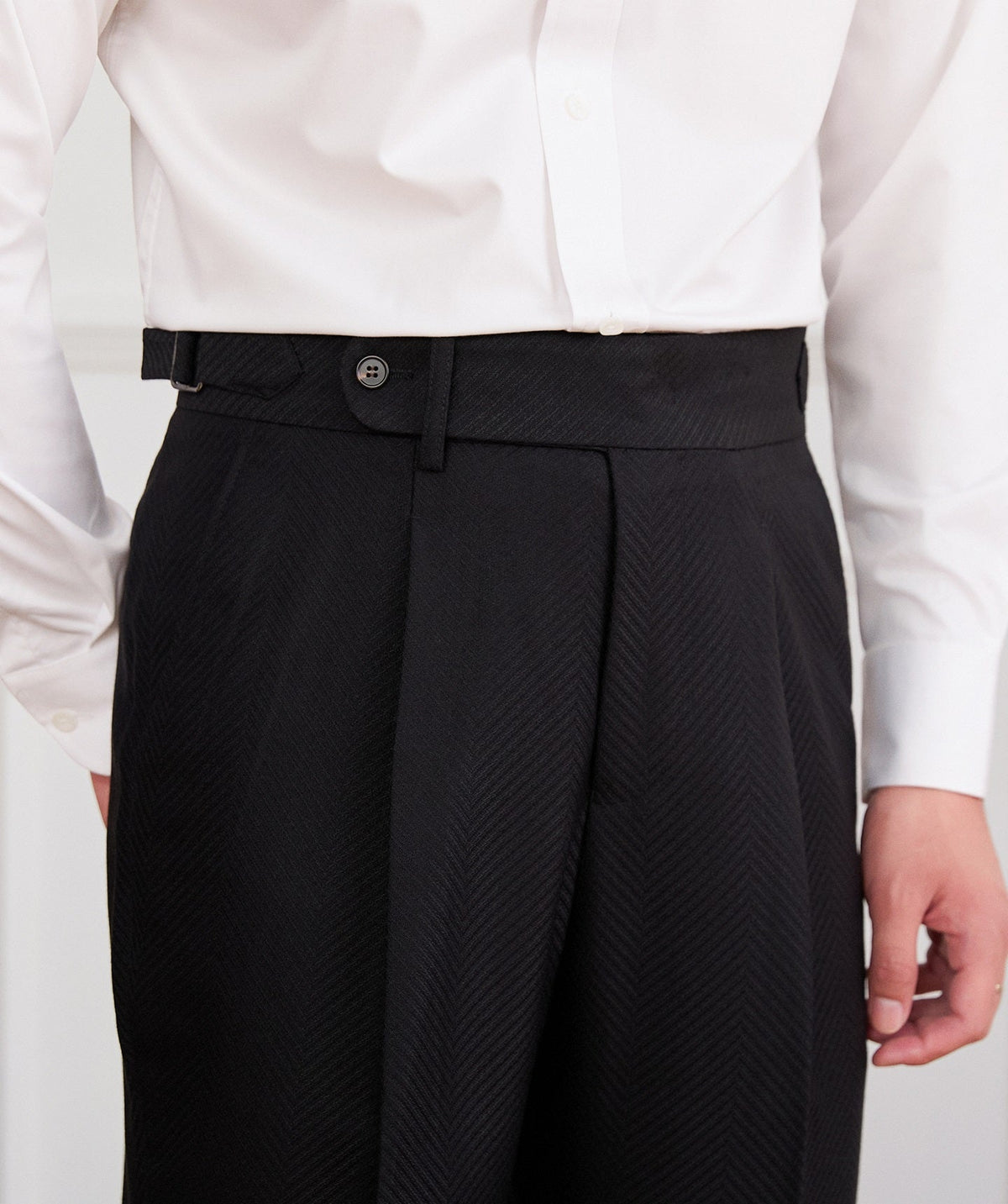 Commuter Anti-wrinkle Wide High Waist Straight Trousers Trendy