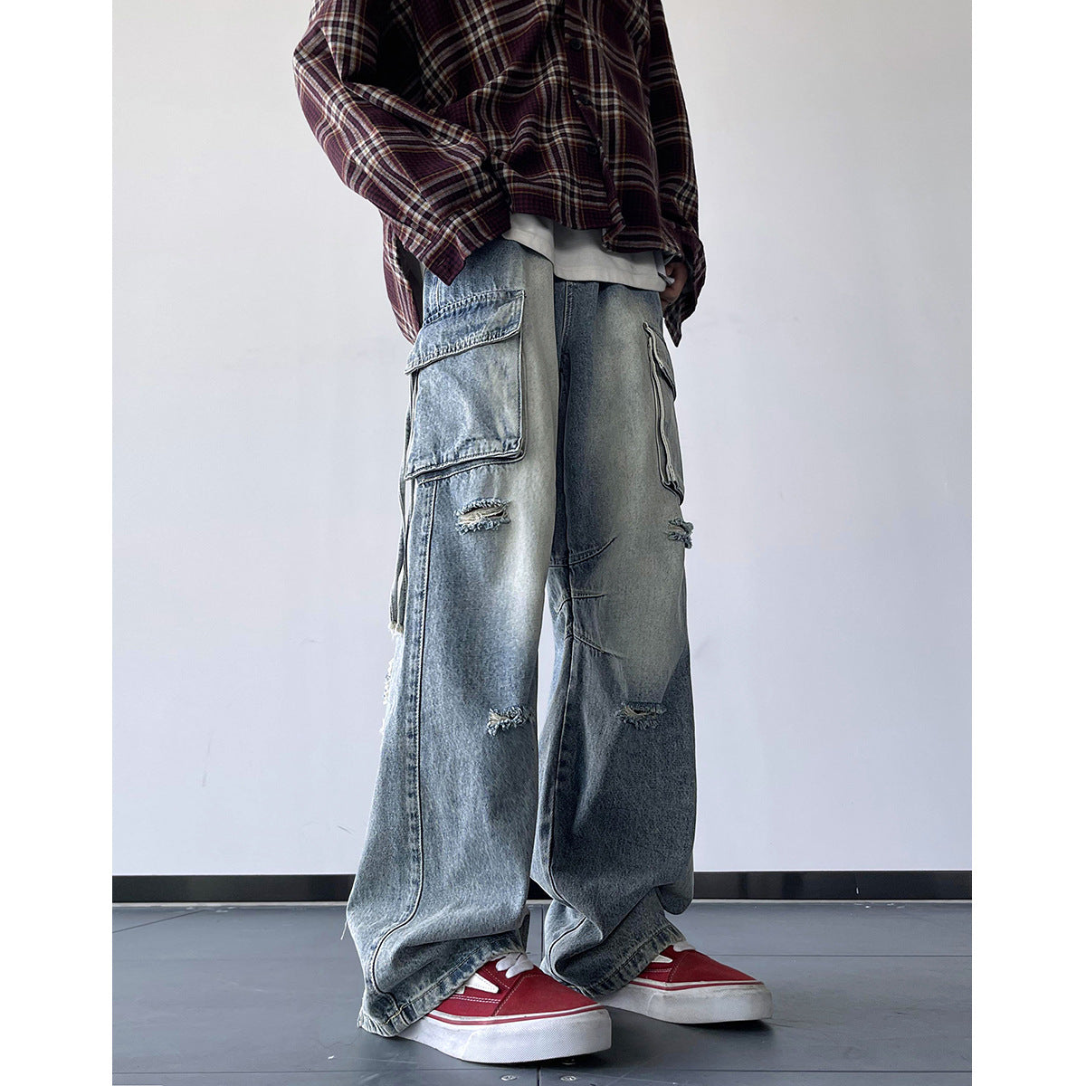 Tooling Straight-leg Trousers Loose Trendy All-match