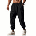 Loose Multi-pocket Workwear Ankle Banded Slacks