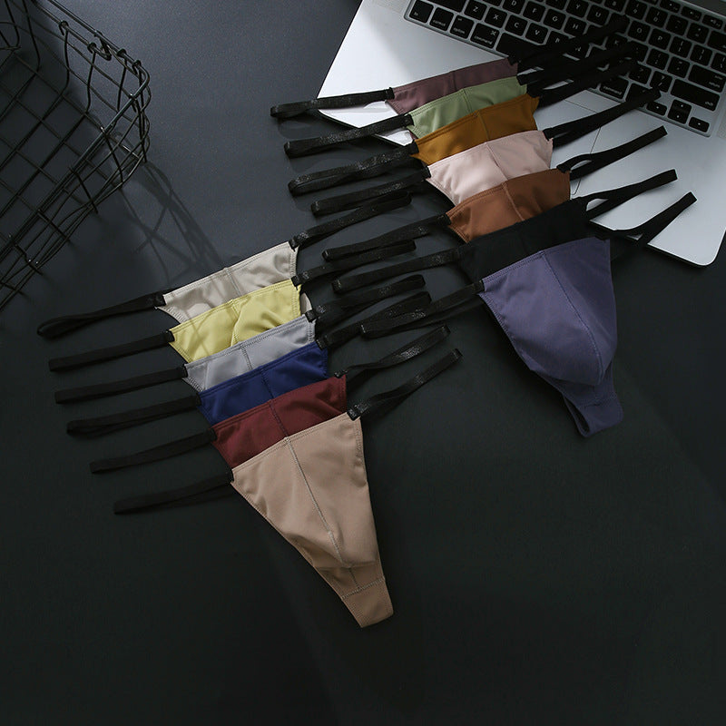 Low Waist Men's Underwear Integrated T Shape Underpants