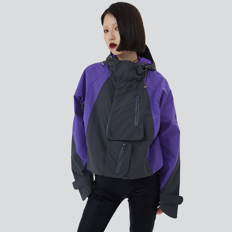 Outdoor Retro Pocket Mountain Camping Loose Color Jacket