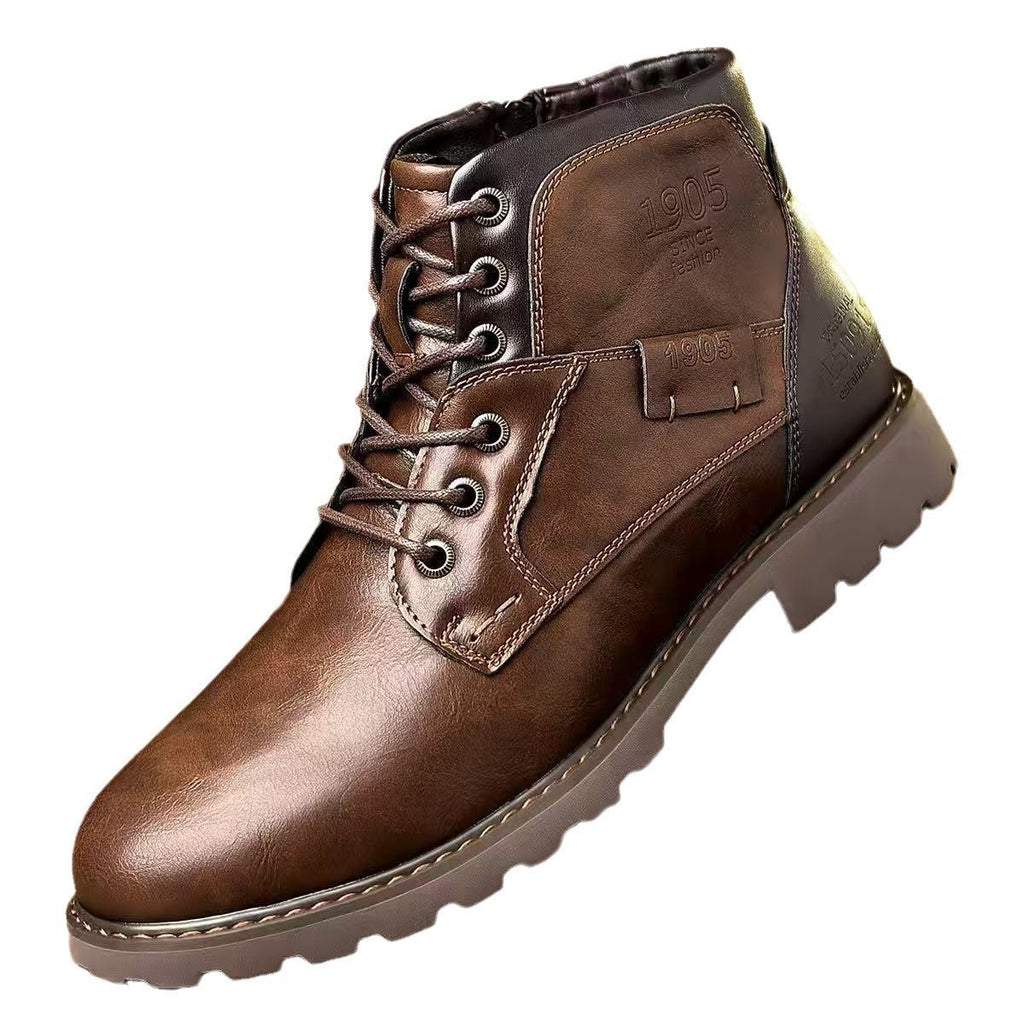 Martin Boots Leisure Plus Size Zip Ankle Boots
