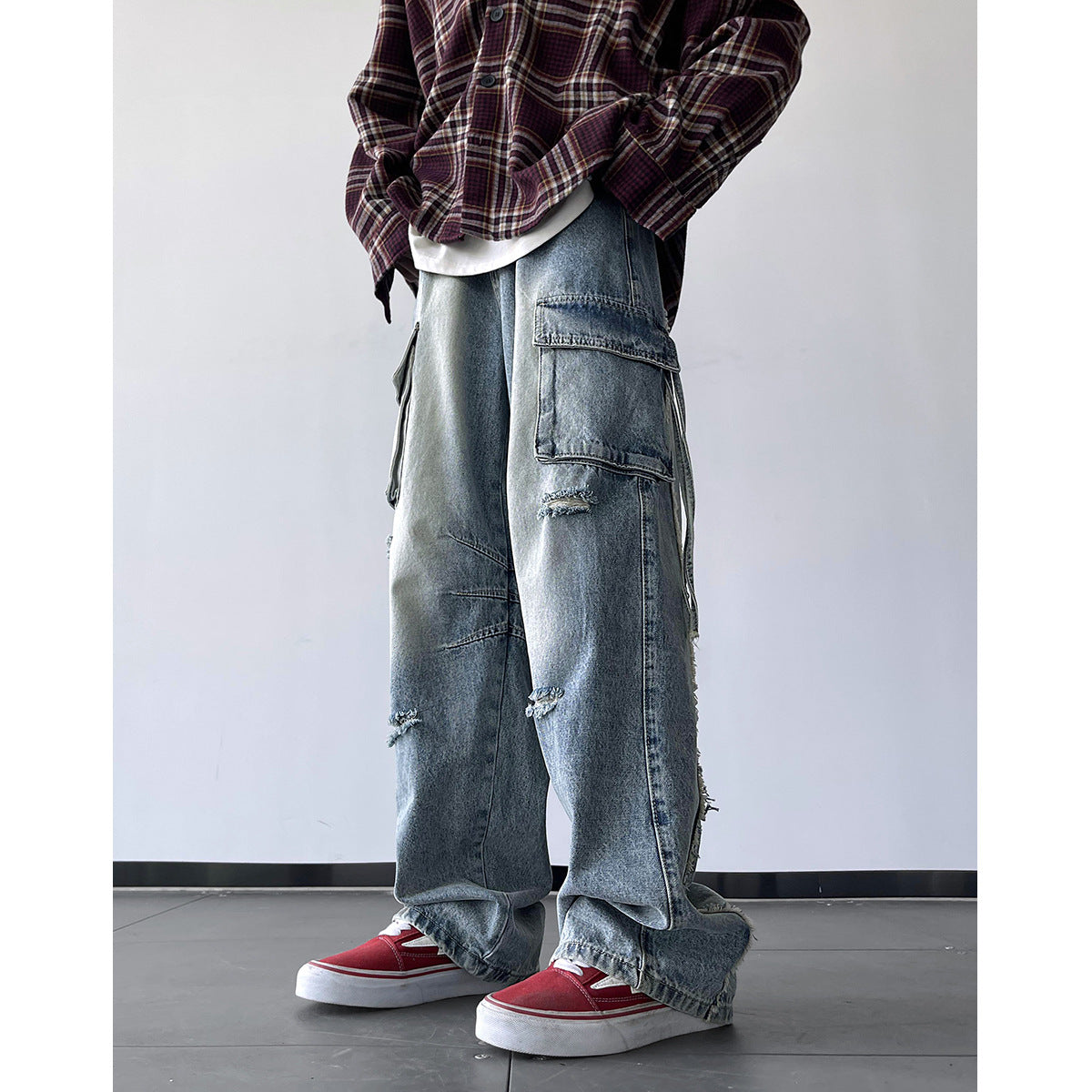 Tooling Straight-leg Trousers Loose Trendy All-match