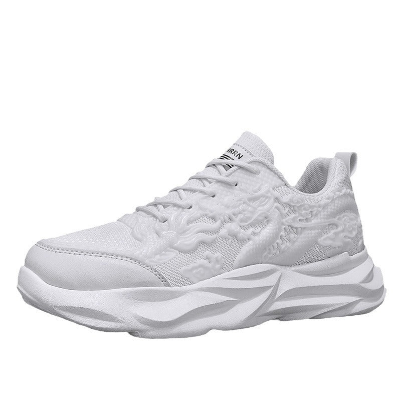 Chinese Loong Breathable Casual Fly Knit Sneakers