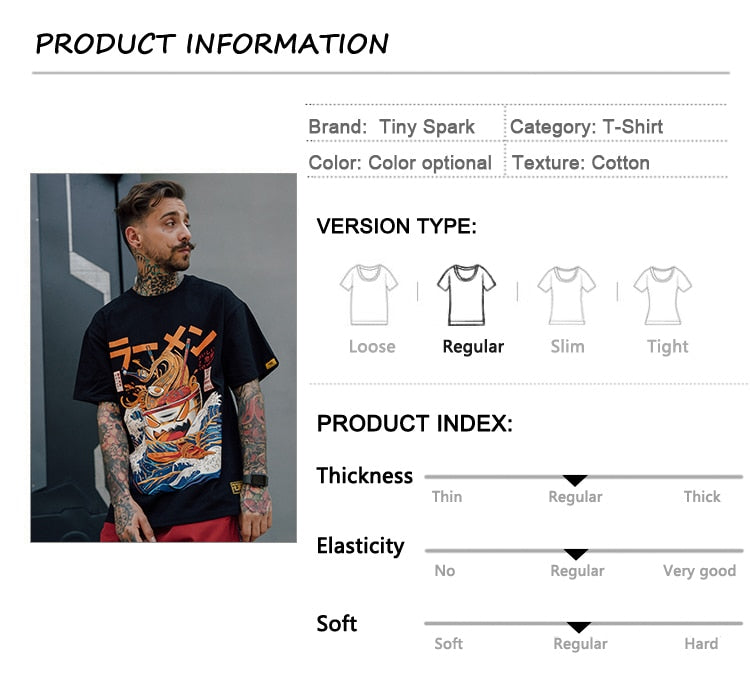 Japanese retro Harajuku style T-shirt men's short sleeve loose youth drop shoulder sleeves