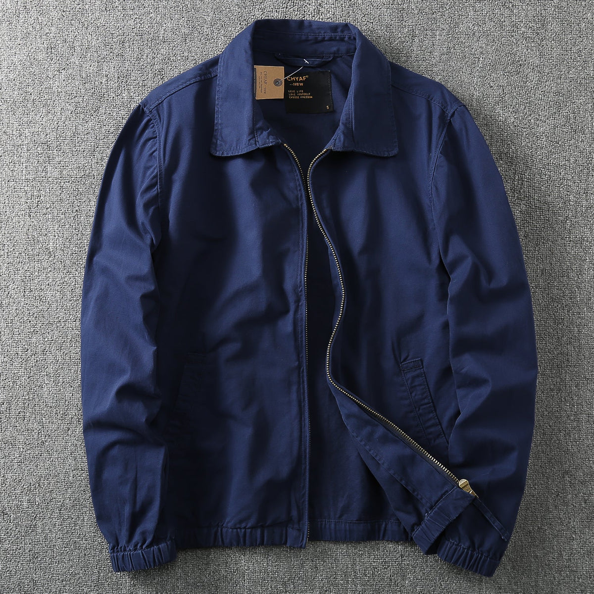 Washed Pure Cotton Solid Color jacket