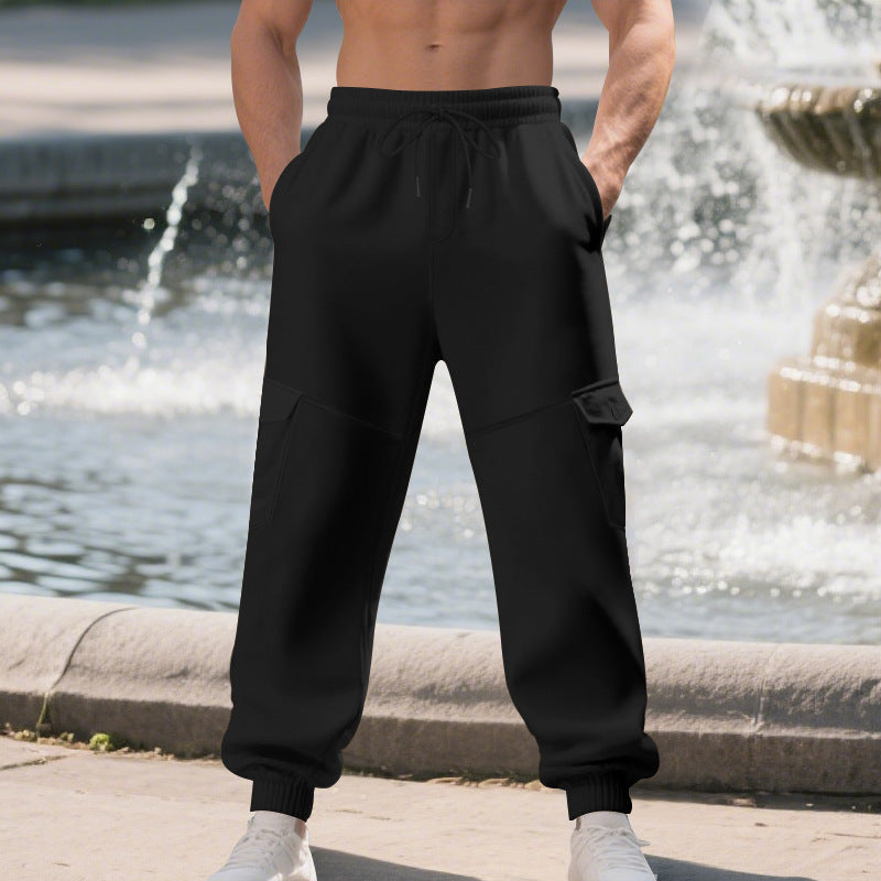 Loose Multi-pocket Ankle Banded Working Pants Men