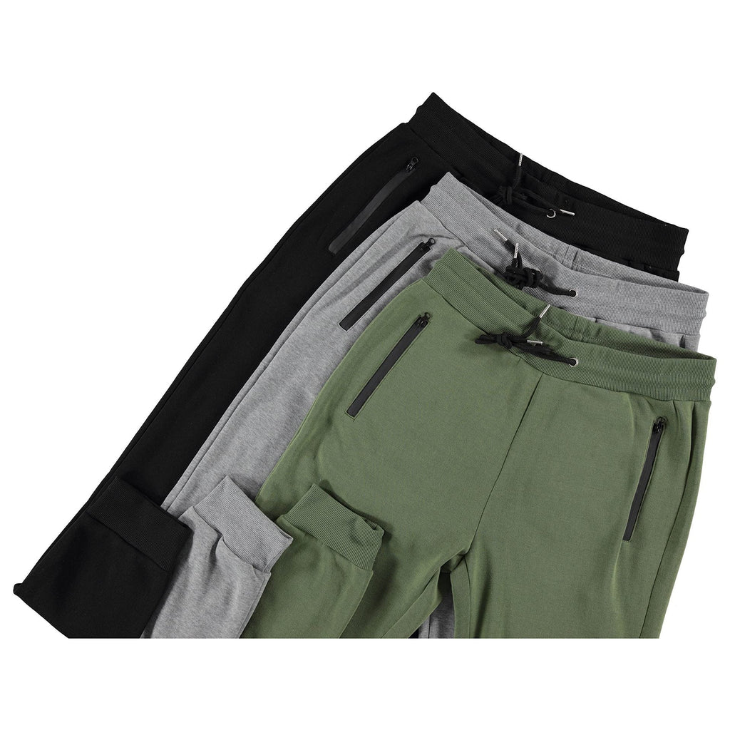 Men's Sports Trousers Casual Zipper Ankle-tied Solid Color